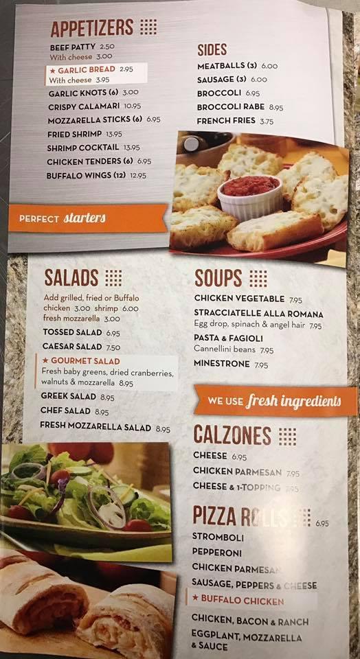 Menu at Nick's Pizza & Ice Cream pizzeria, Armonk, 405 Bedford Rd
