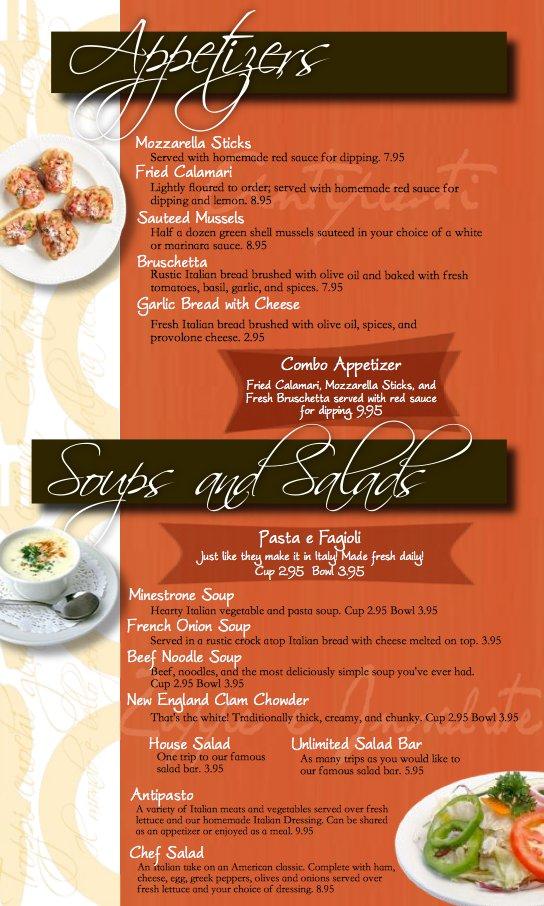Menu at San Remo Italian Restaurant, Melbourne, N Harbor City Blvd