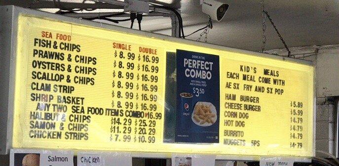 Carta del restaurante Family Drive-In, Kent
