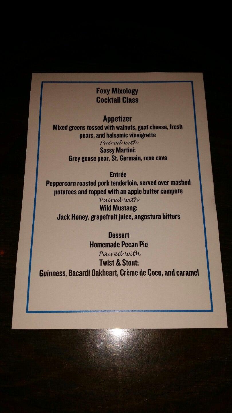 Menu at Leroy Fox Cotswold restaurant, Charlotte, 705 S Sharon Amity Rd