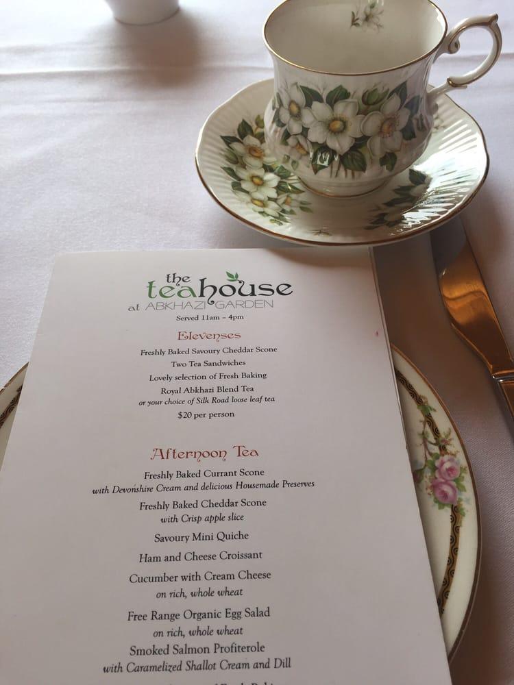 Abkhazi Garden Tea Room Menu Fasci Garden