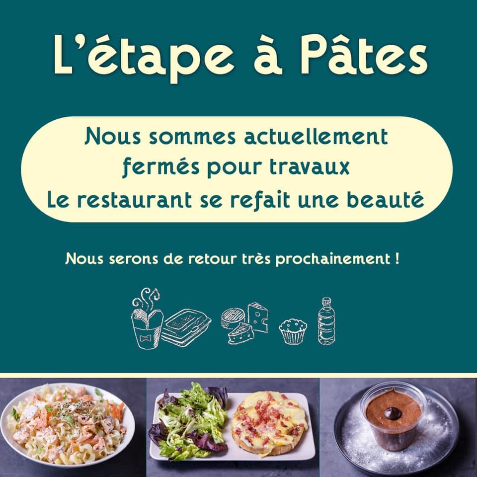 Menu at L Etape à Pates restaurant Tours 81 Rue Colbert