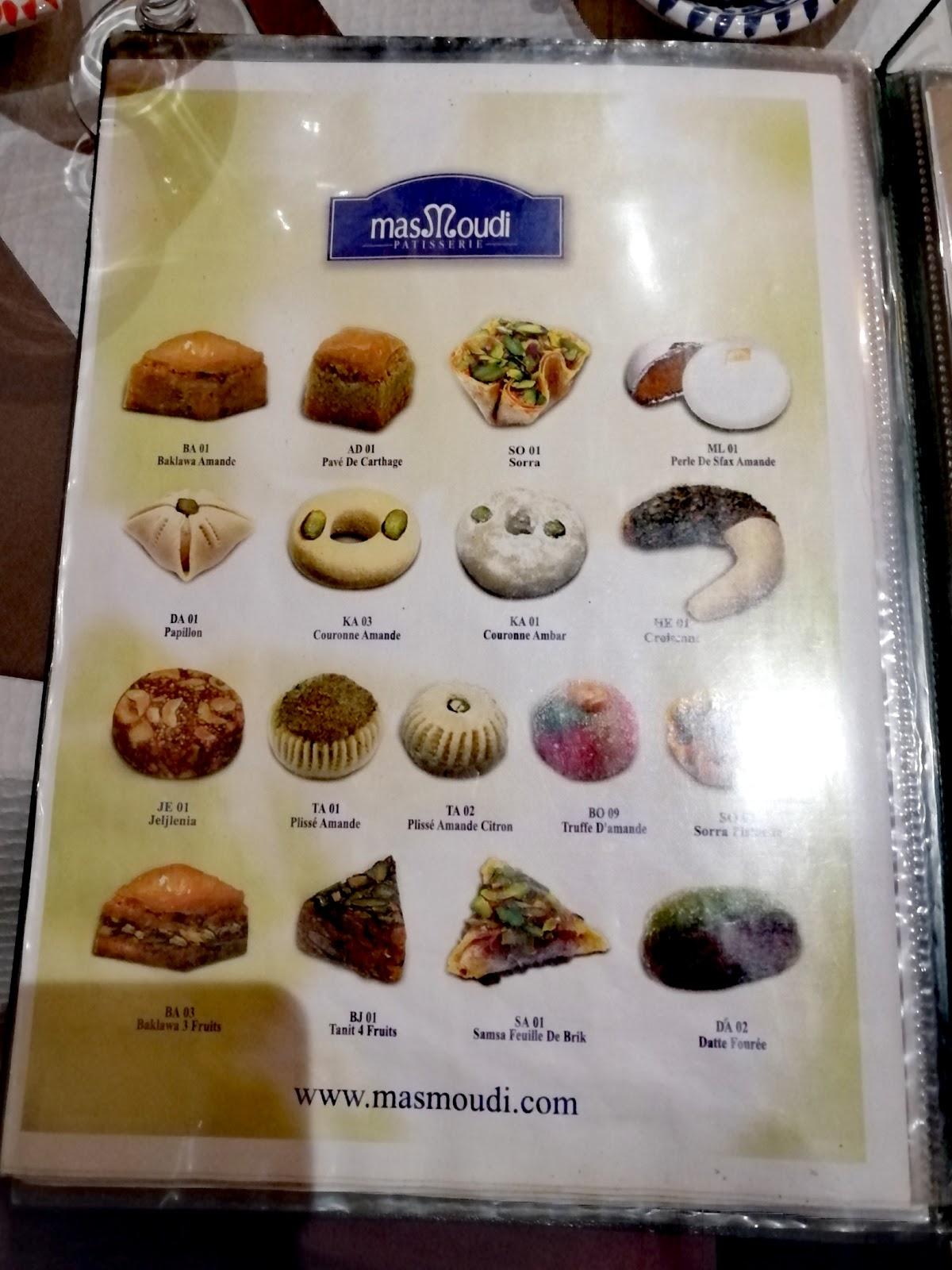Menu at Restaurant Le Monastir, Strasbourg