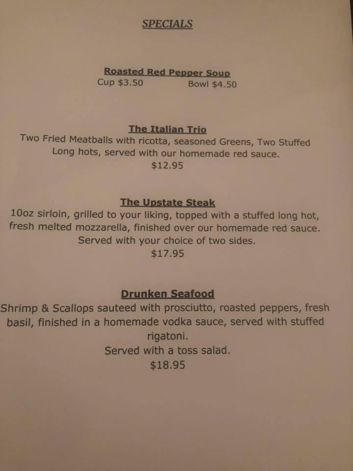 Menu at The Brass Tack restaurant, Frankfort