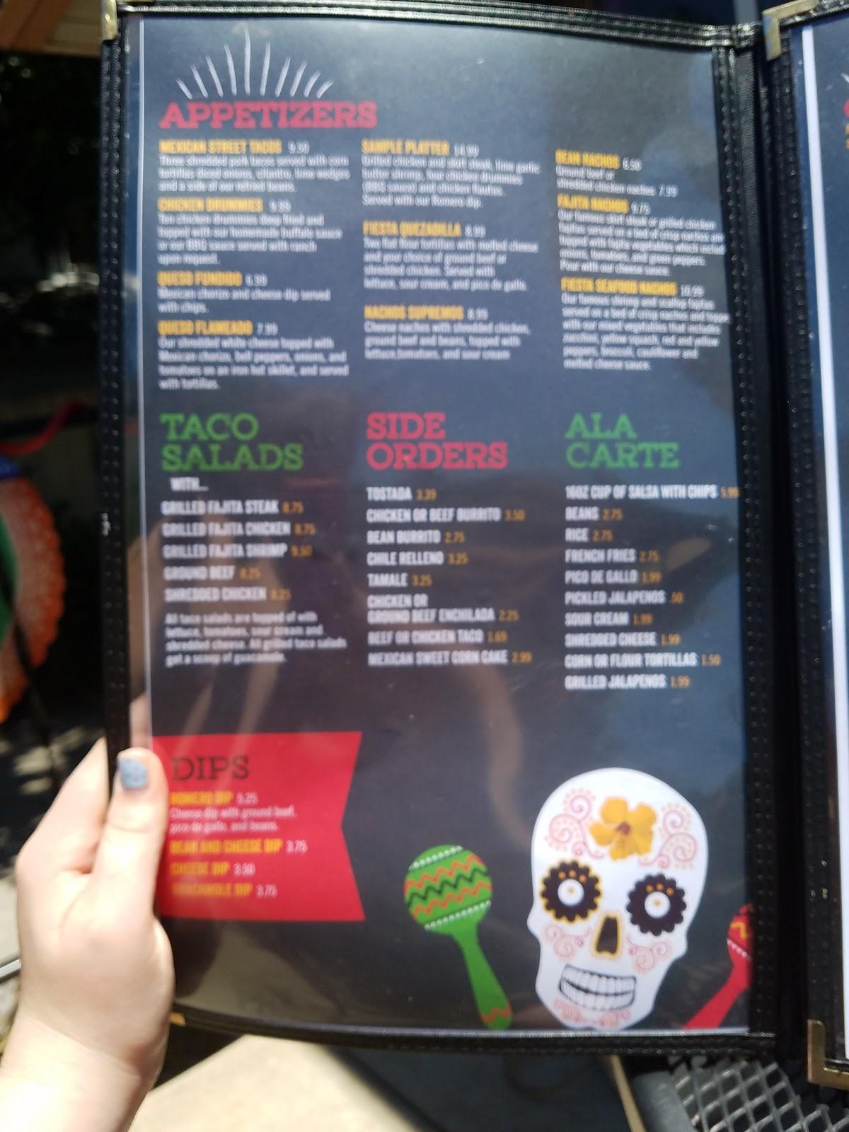 casa romero menu