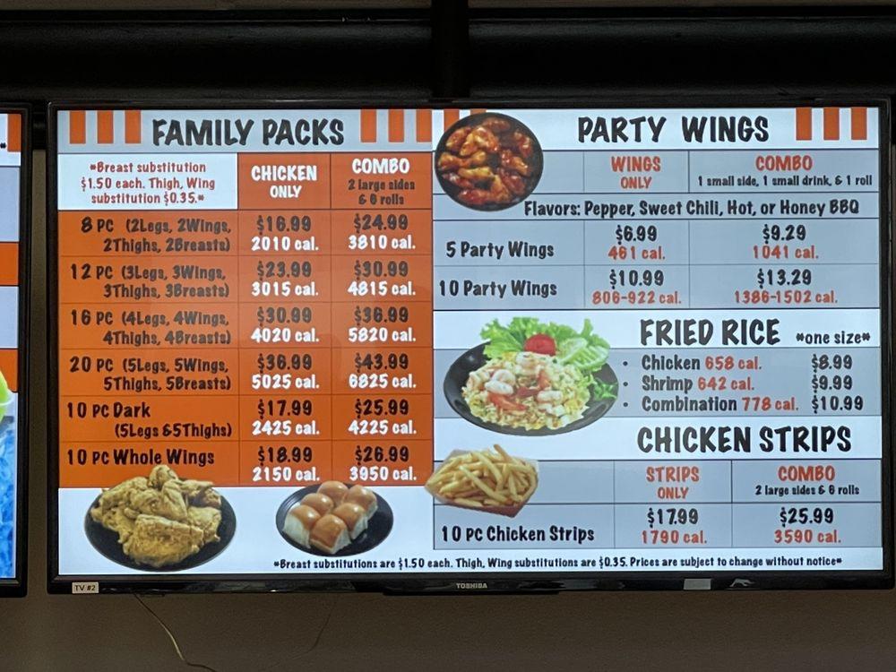 Menu at Louisiana Famous Fried Chicken (Folsom) fast food, Sacramento