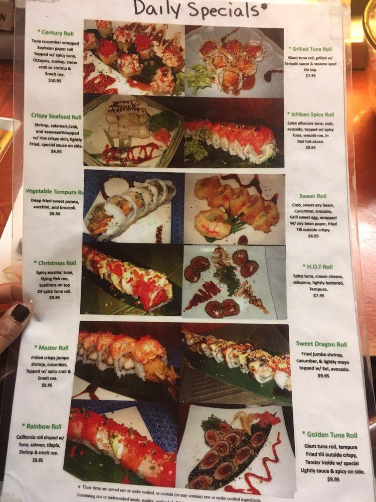 Menu at New Zealand Cafe, Charlotte