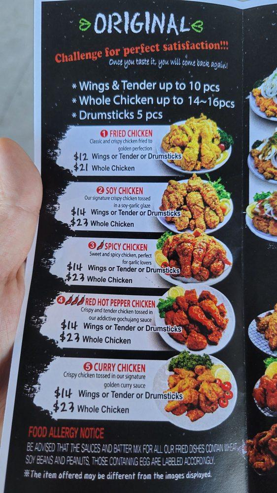 Menu at CM Chicken restaurant, Waipahu