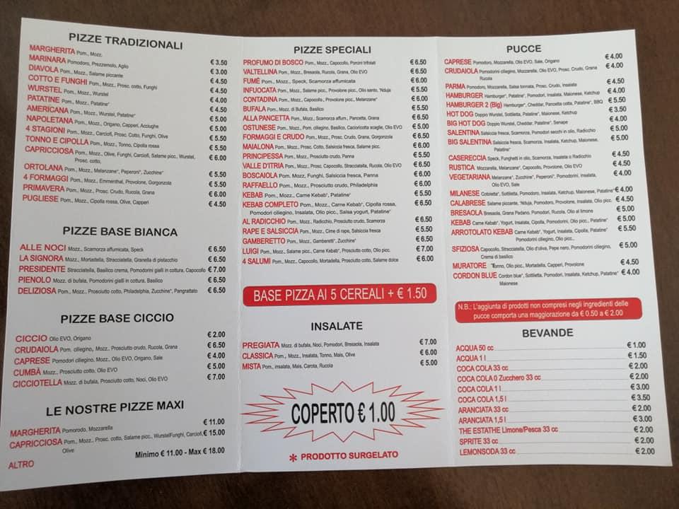 Menu di RossoPizza 