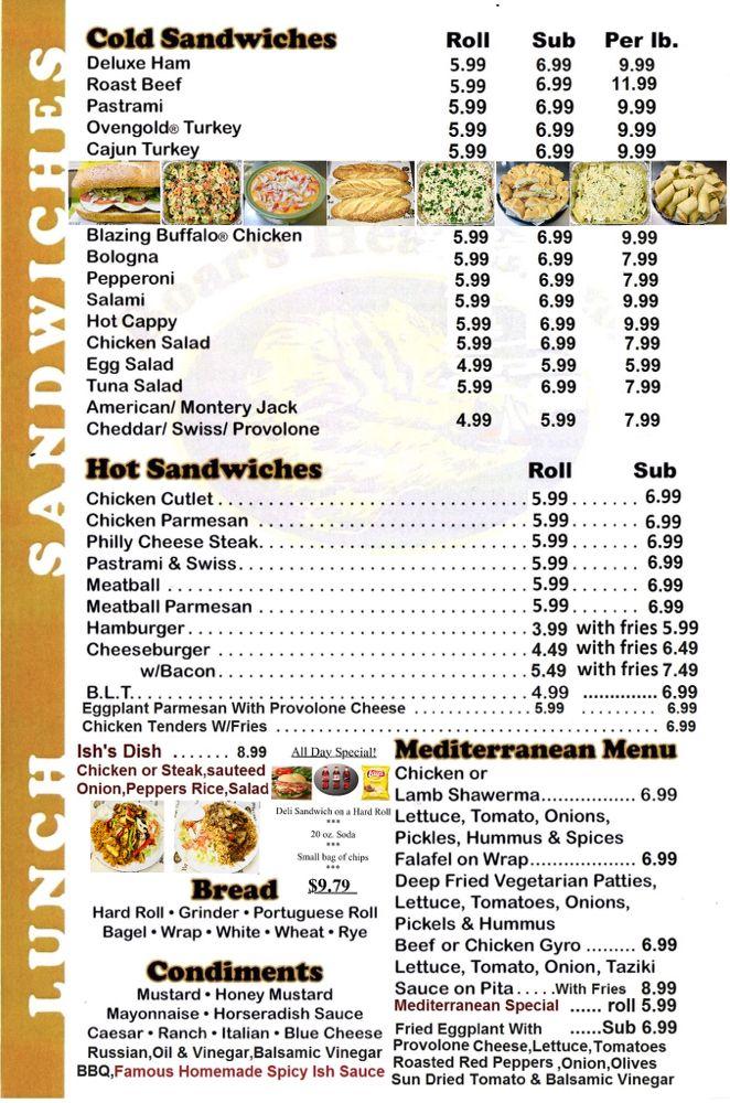 Menu at Post Road News & Deli restaurant, Milford