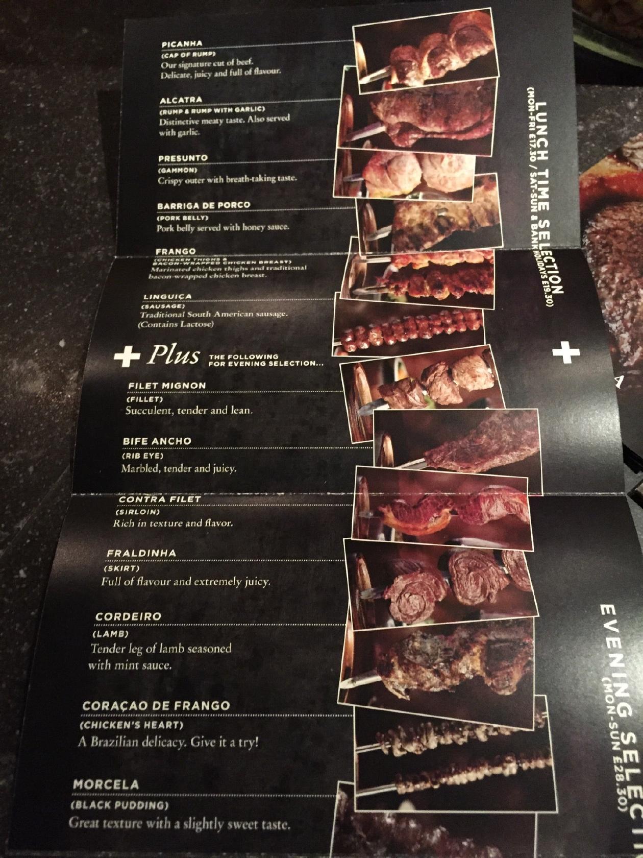 Menu At Fazenda Rodizio Bar Grill Manchester Manchester havana-bar-and-grill-changkat-events