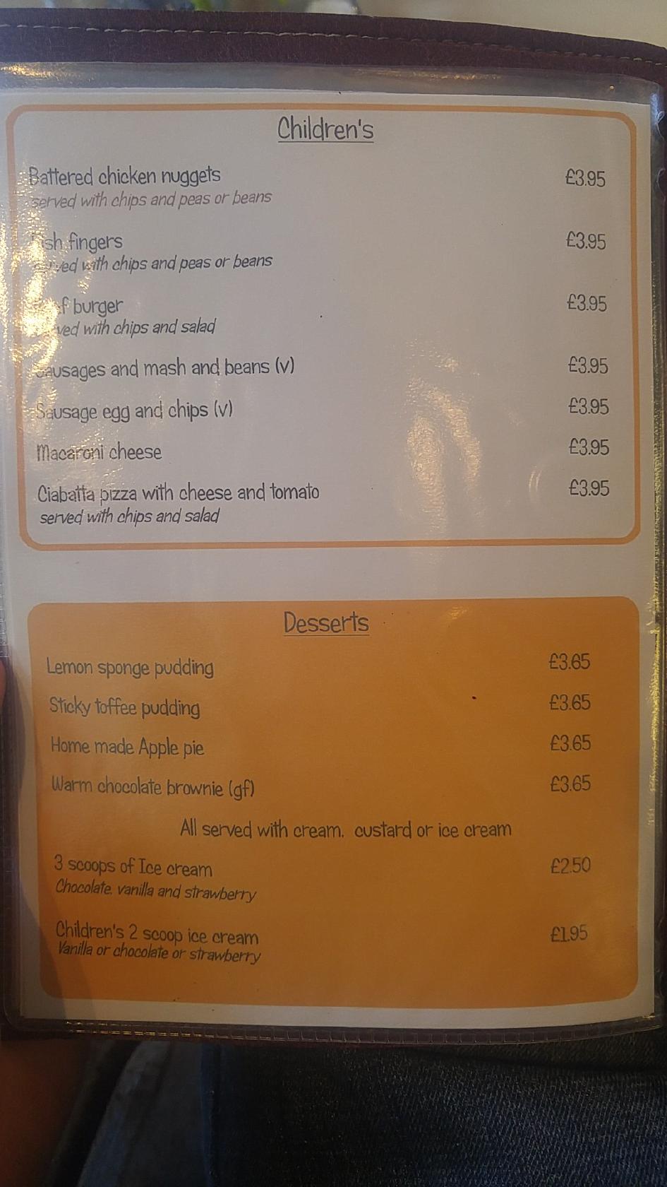 Menu At The Copper Kettle Cafe Shanklin 7060