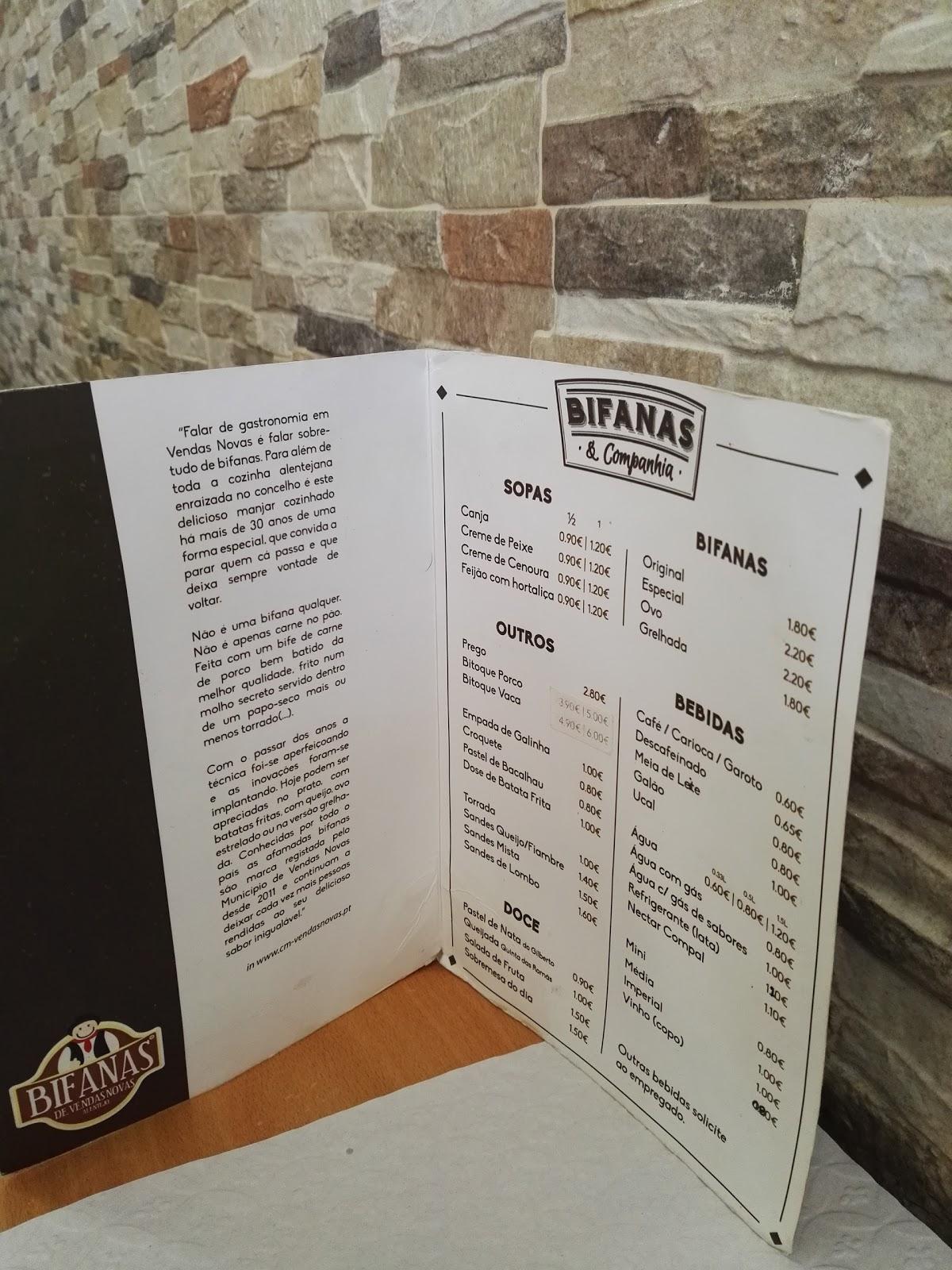 BIFANAS & COMPANHIA, Vendas Novas - Menu, Prices & Restaurant