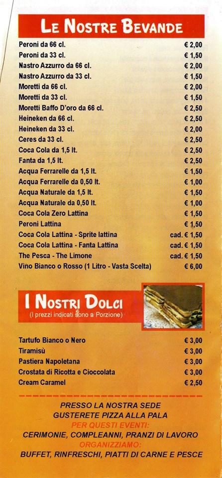 Menu di StraPIZZAmi 
