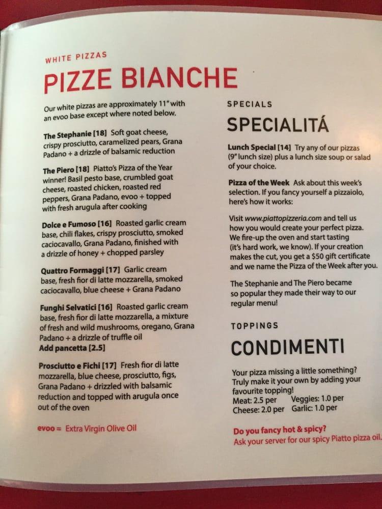 Menu de Piatto
