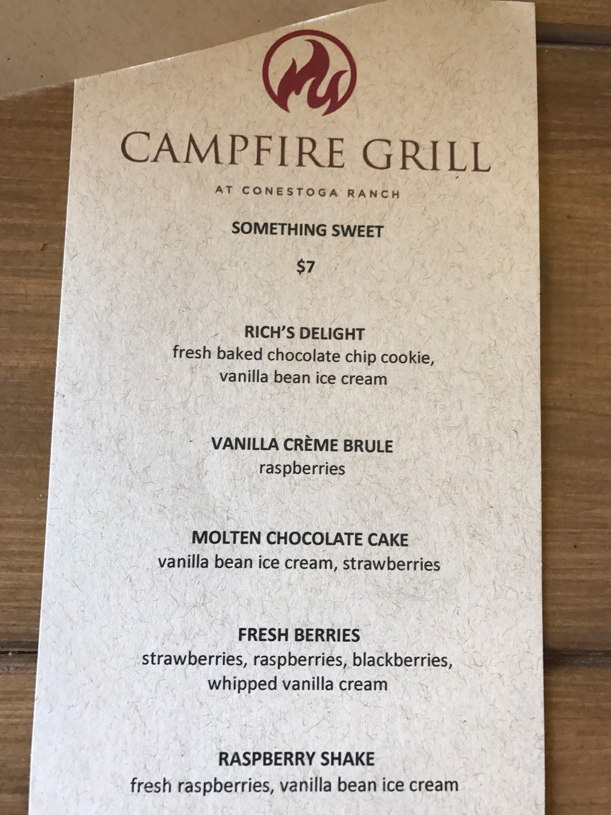 Menu at Campfire Grill Restaurant, Garden City