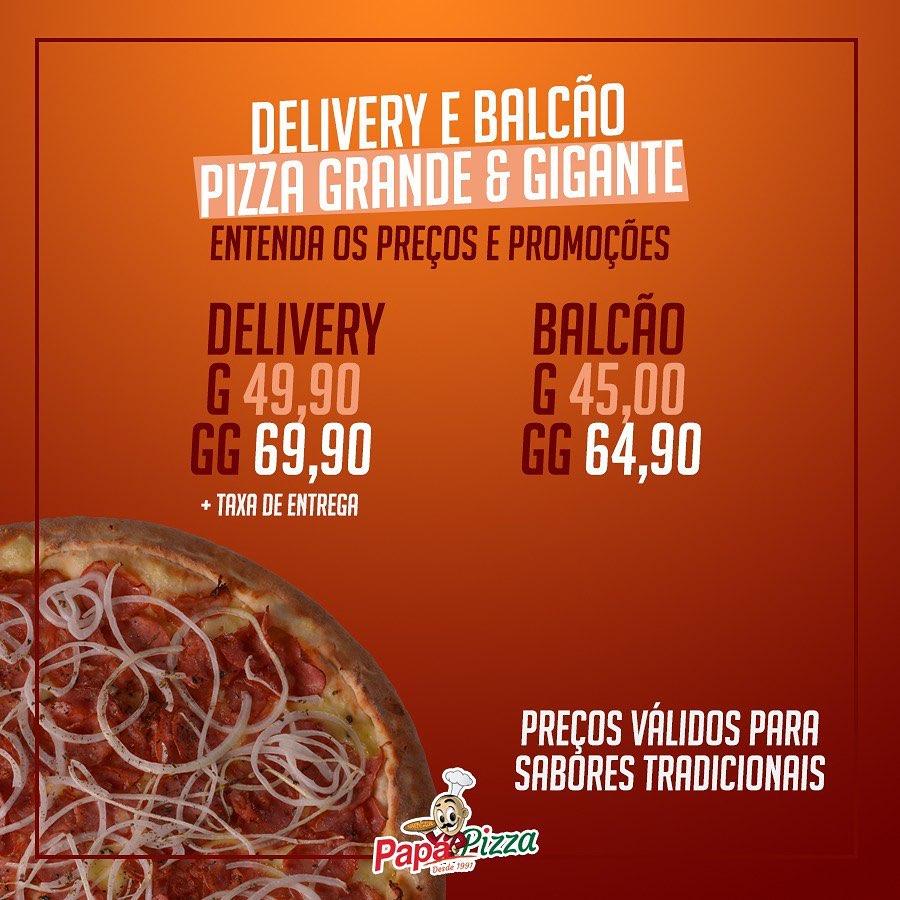 Papa Pizza Delivery restaurant, Cuiabá, R. Miranda Reis - Restaurant menu  and reviews