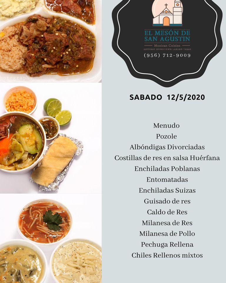 Menu at El Meson De San Agustin restaurant, Laredo