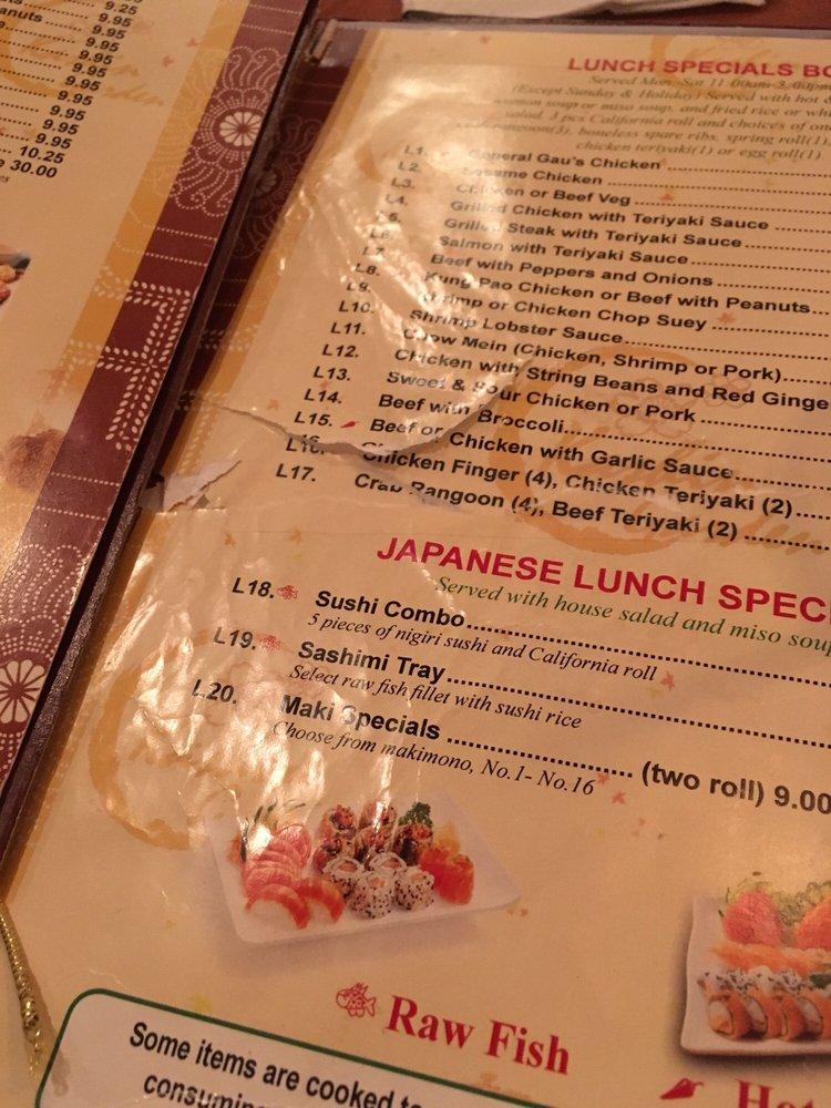 Menu at Kashin Garden restaurant, Dracut, 10 Dinley St