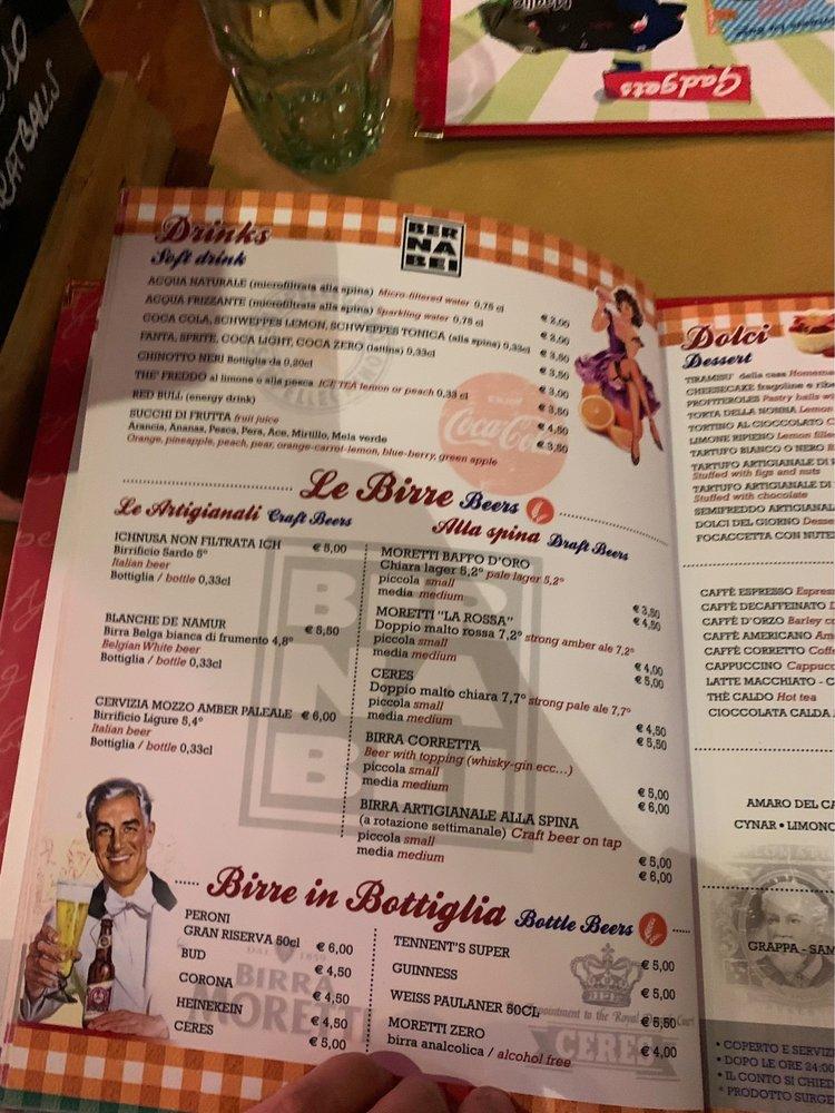 Speisekarte von La Base Ristorante, ROM