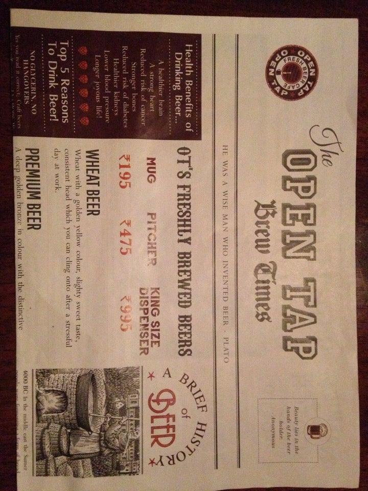 Open Tap menu
