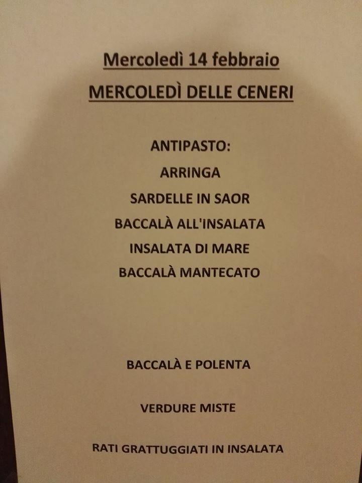 Menu di Da Saccon 