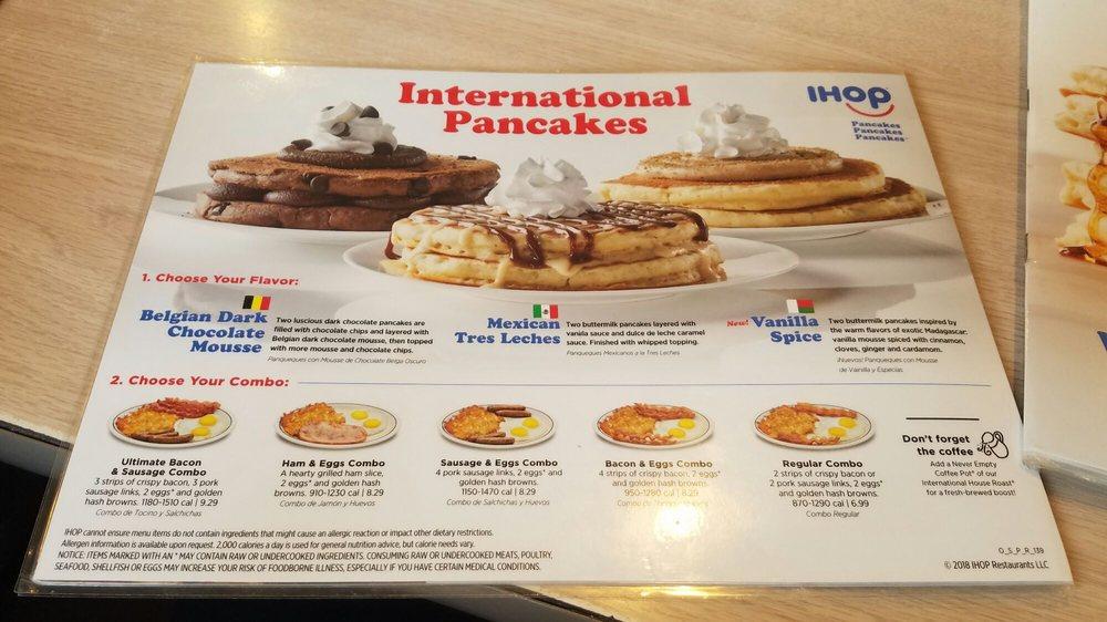 Menu at IHOP restaurant Beaumont 5875 Eastex Fwy