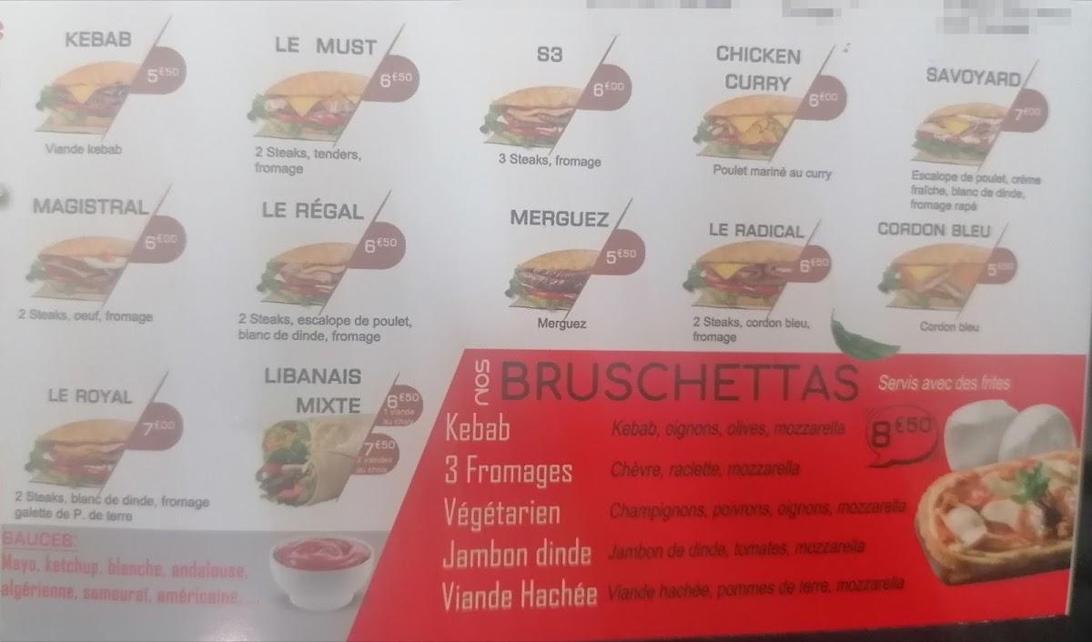 Menu at Baby Kebab Baby Food restaurant, Doingt