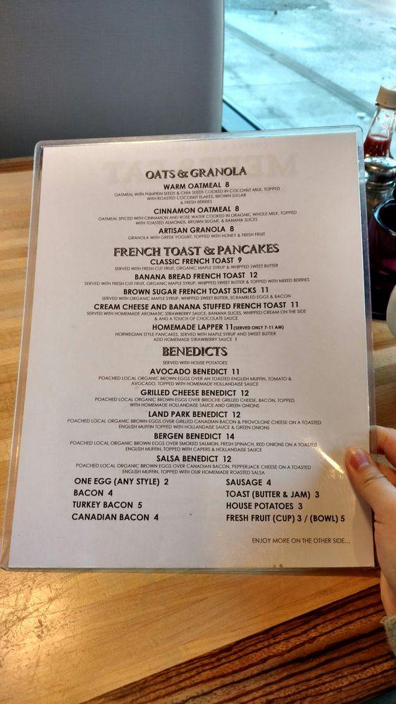 Menu at Meet & Eat restaurant, Sacramento