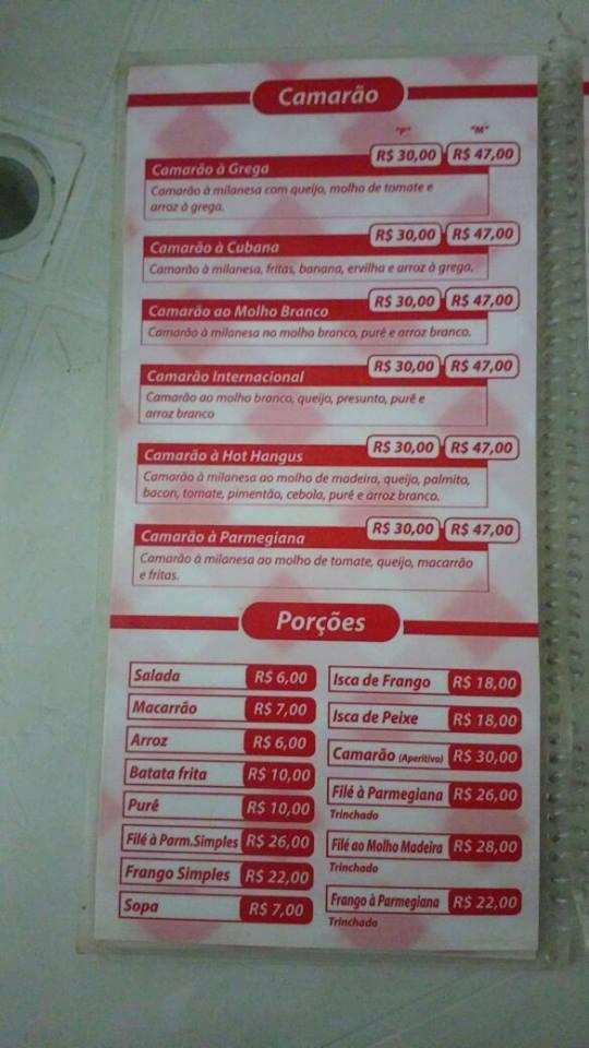 Quiosque do giovanny cardápio