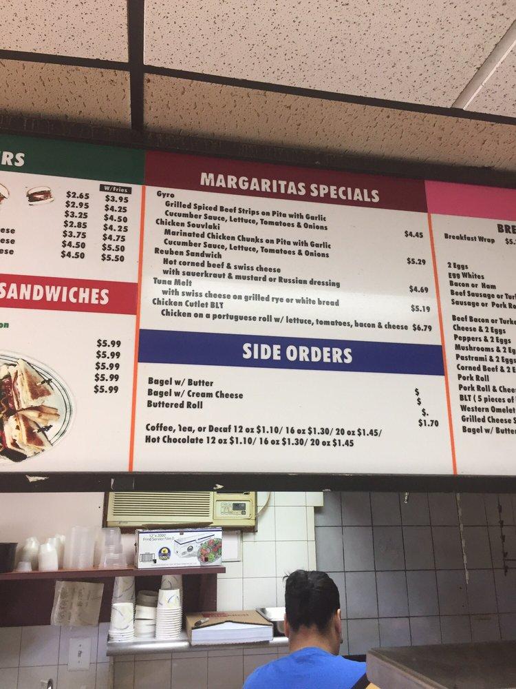 Menu at Margaritas Deli, Sayreville