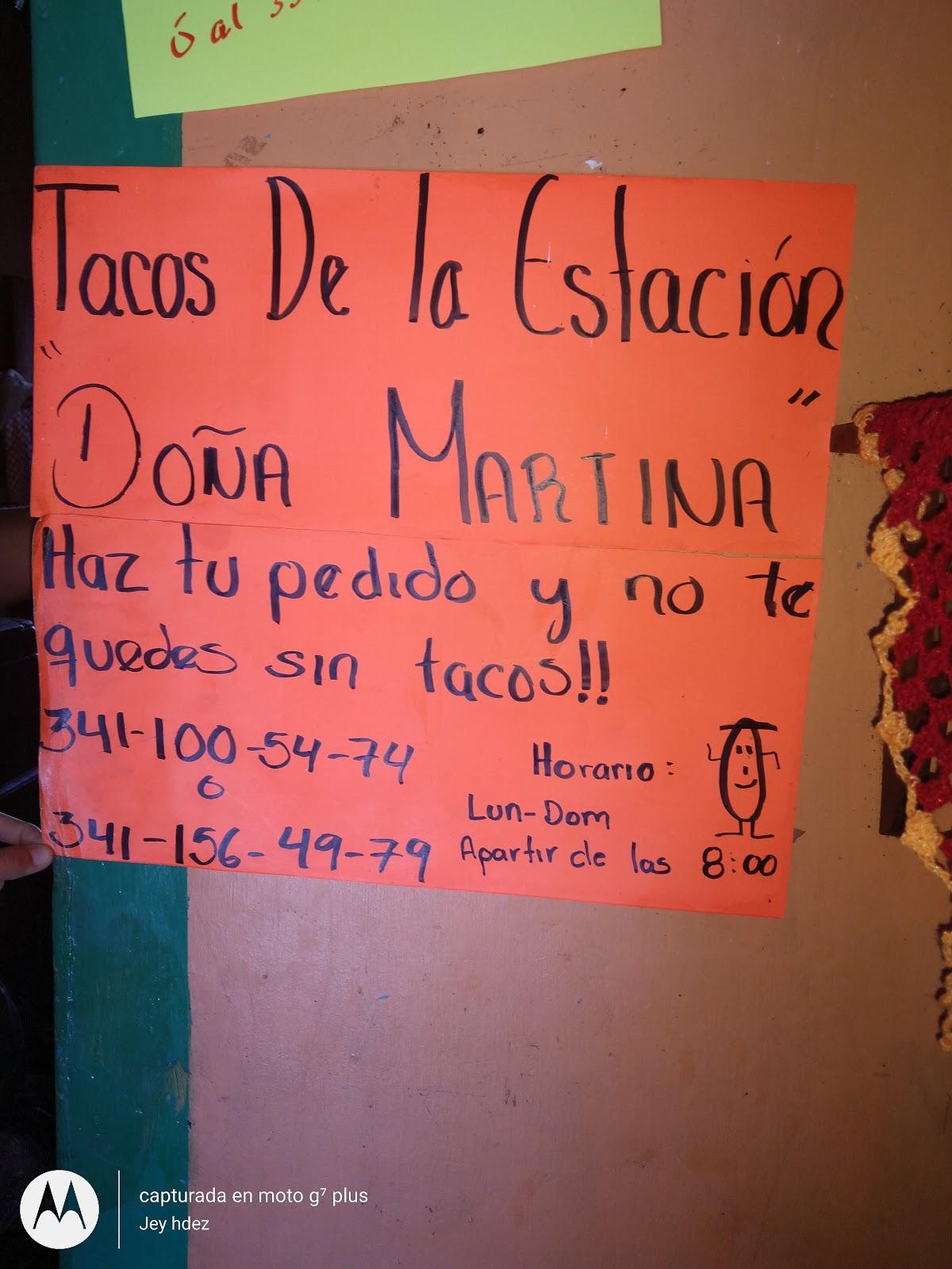 Tacos de la discount estacion doña martina