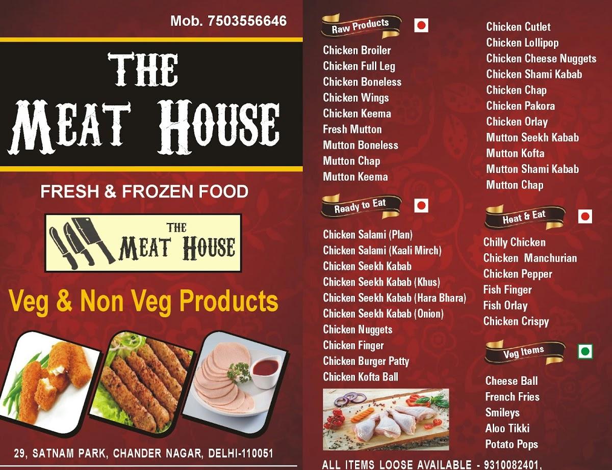 Menu at The Meat House, Delhi