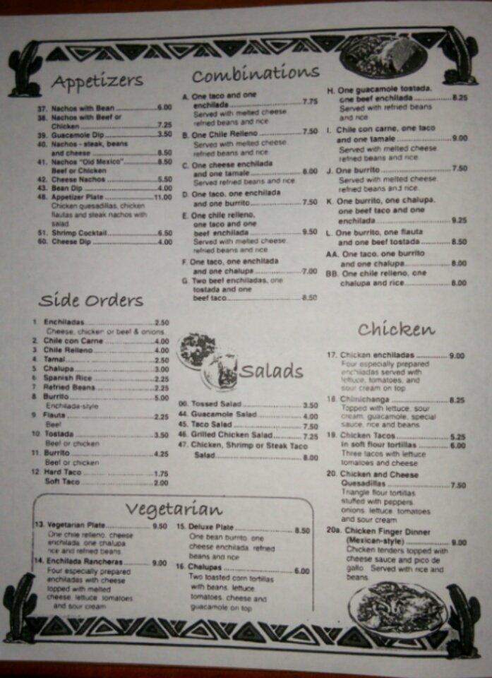 Menu at Laredo Grill fast food, Bainbridge