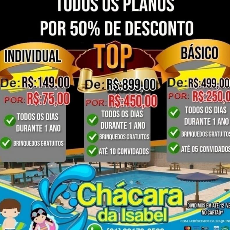 Clube e pousada Chácara da Isabel - clube recreativo no Jardim Santa Lucia