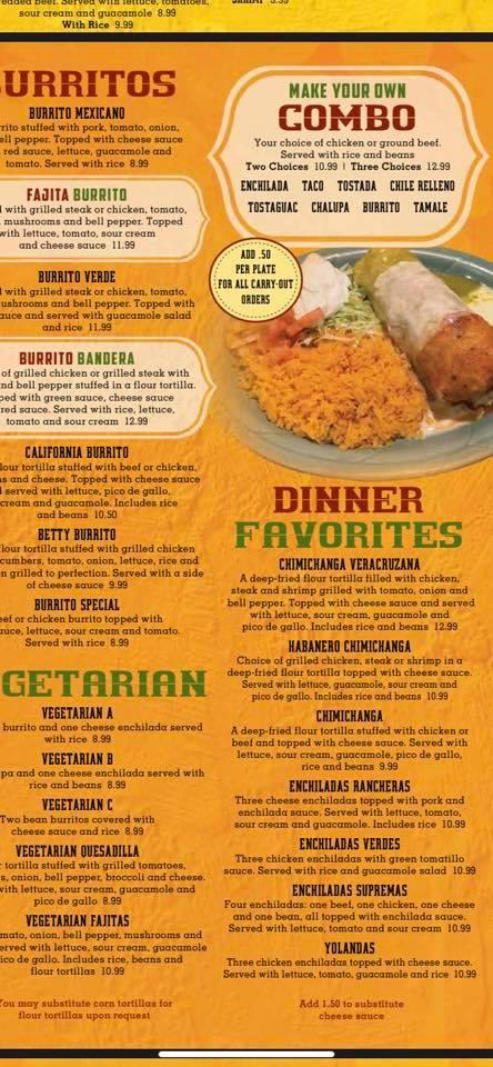 Menu At Habanero Grill And Cantina Pub & Bar, Wabash, 700 S Cass St