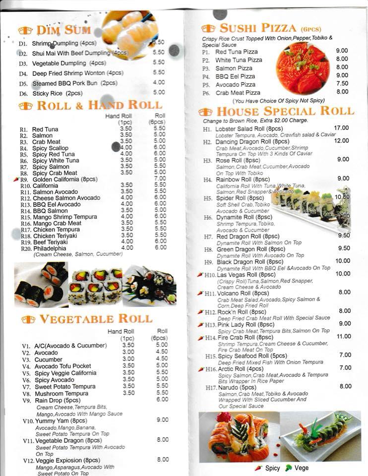 Menu At ROBO SUSHI Restaurant Toronto menu-at-robo-sushi-restaurant-toronto