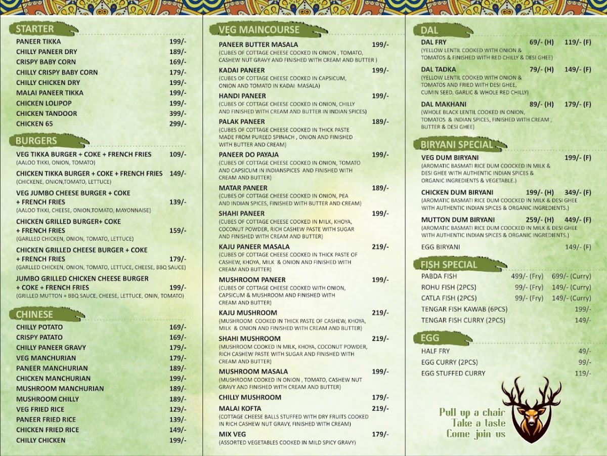 HUNTER'S KITCHEN menu