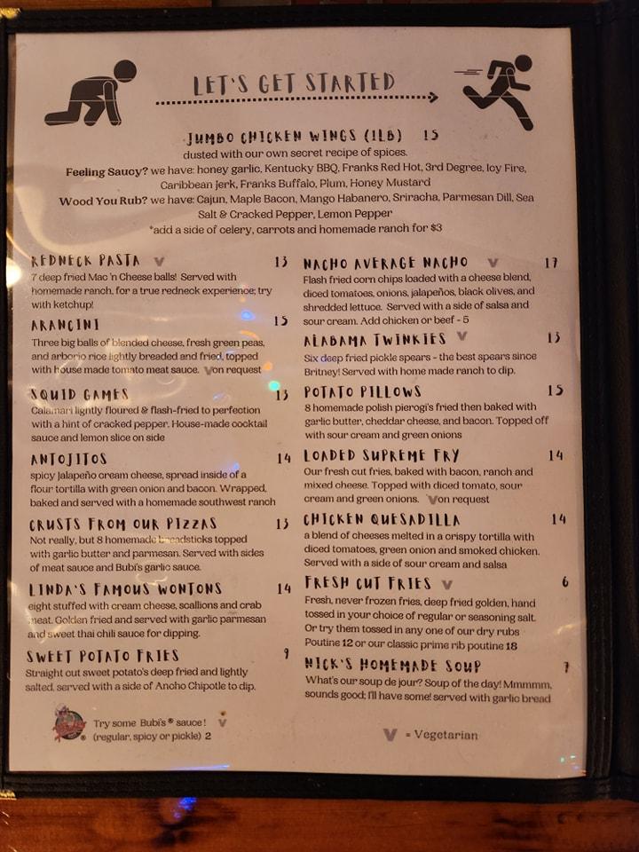 Menu at Woodcraft Pizza & Bar Essex, Essex