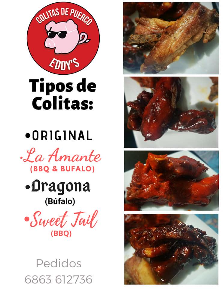 Carta del restaurante Colitas del Puerco Eddy's, Mexicali