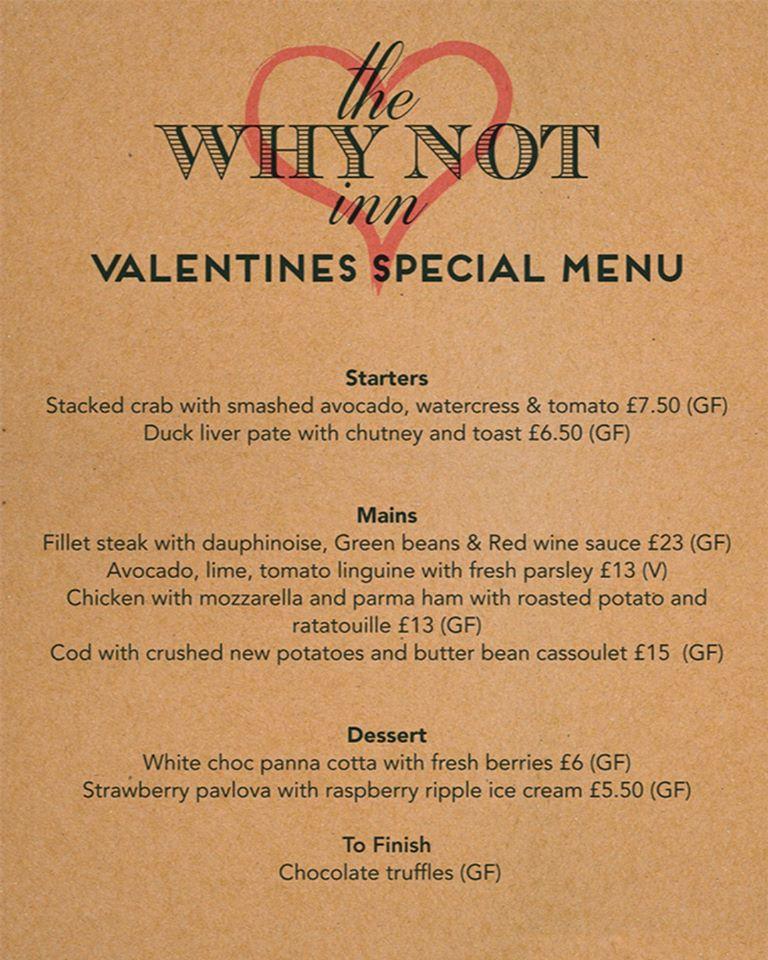 Menu at The Why Not pub & bar, Redditch