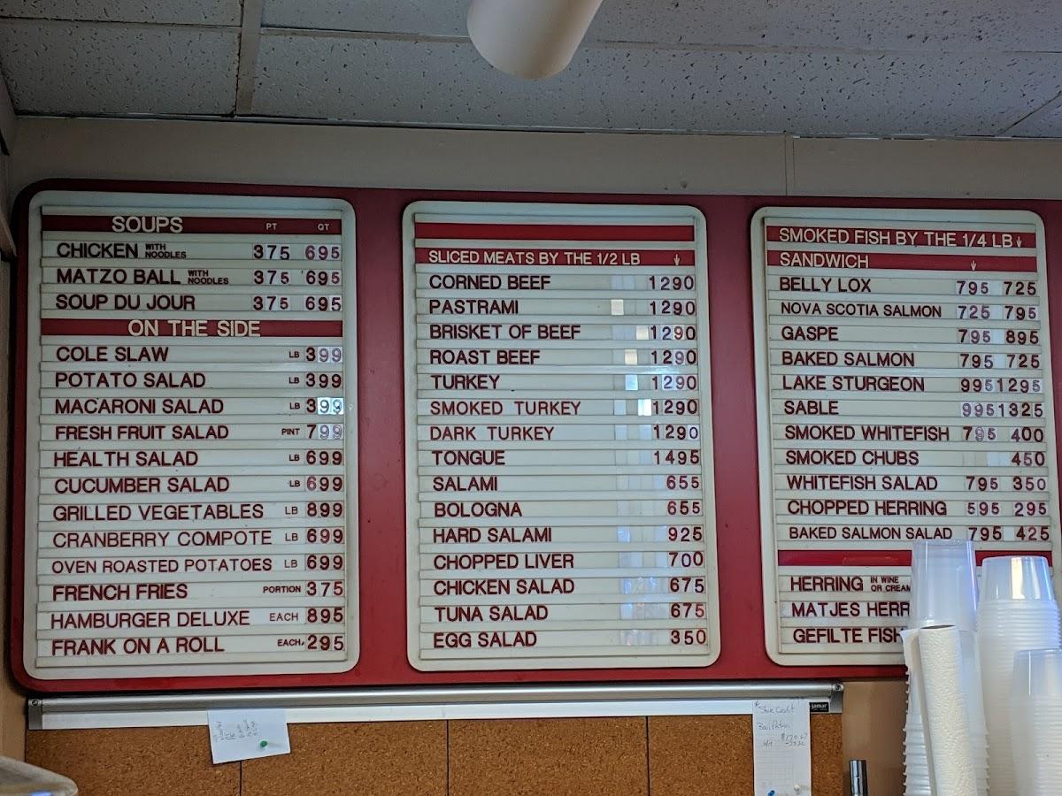 Menu at Tenafly Kosher Deli & Caterers restaurant, Tenafly