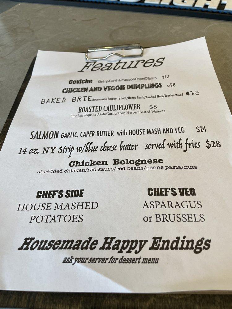 Menu at Central Cafe, Bradenton