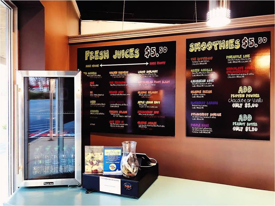 Menu at The Juice Cafe, Poplar Bluff, 916 N Westwood Blvd
