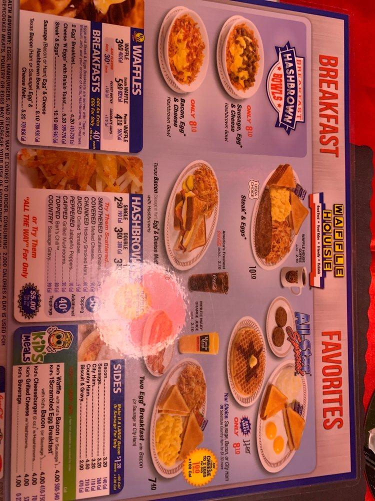 Menu at Waffle House restaurant, Saint Robert, 321 State Hwy Z