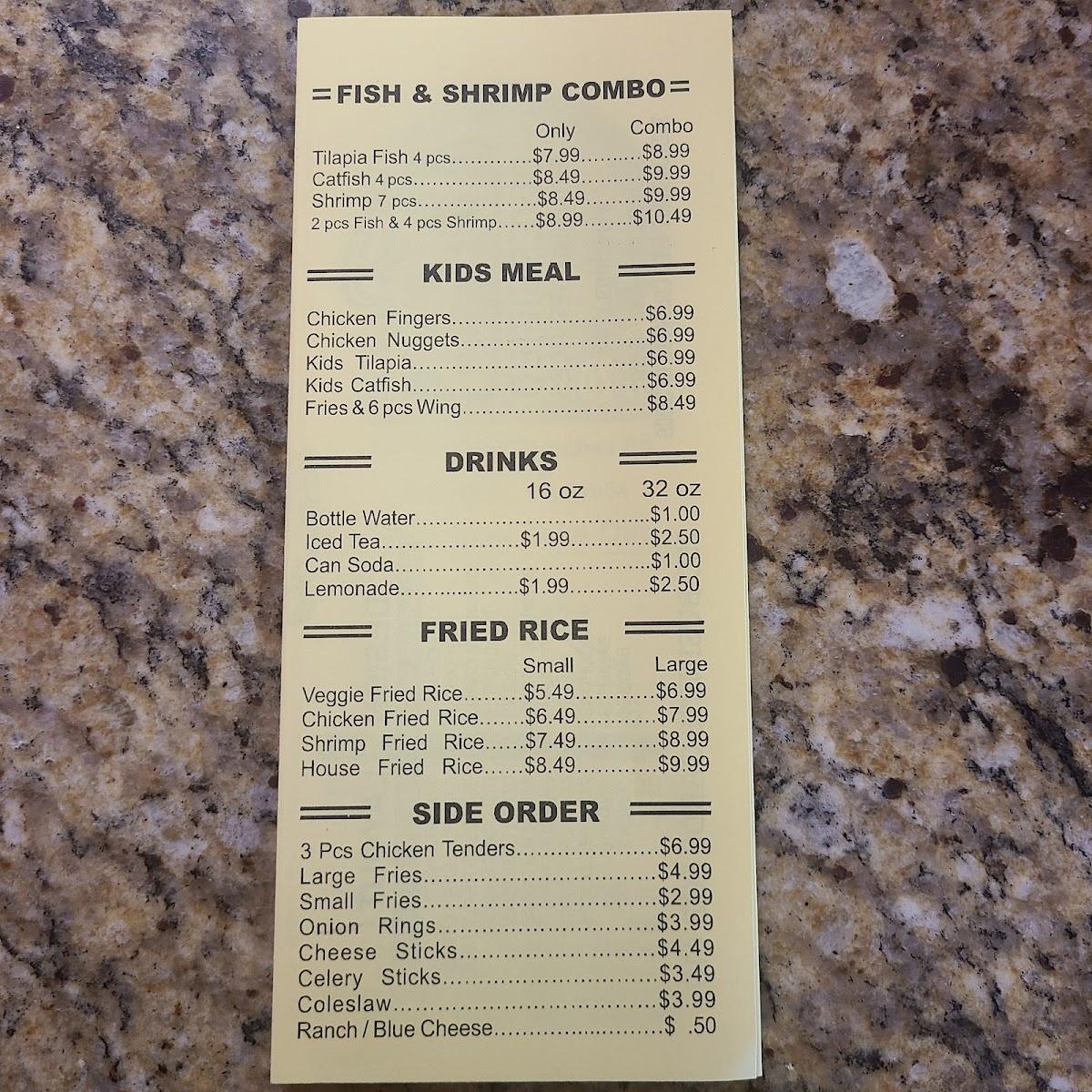 Menu at Country Wings 2 restaurant, Columbus