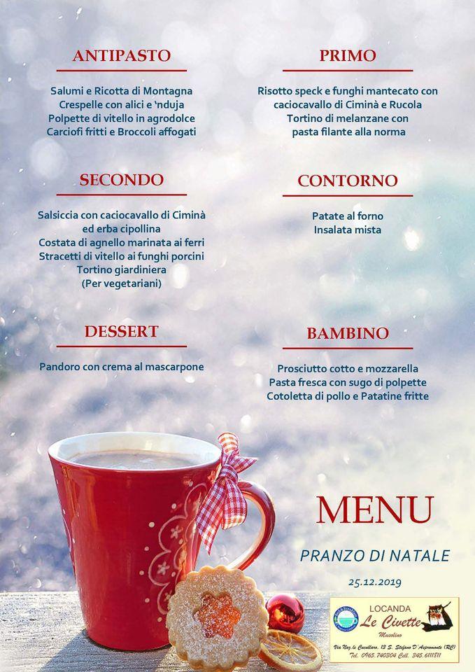 Menu di Locanda Le Civette 