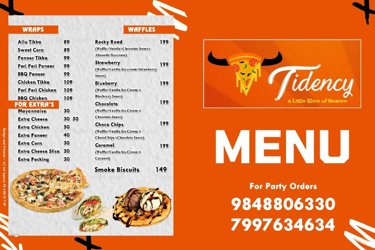 TIDENCY menu