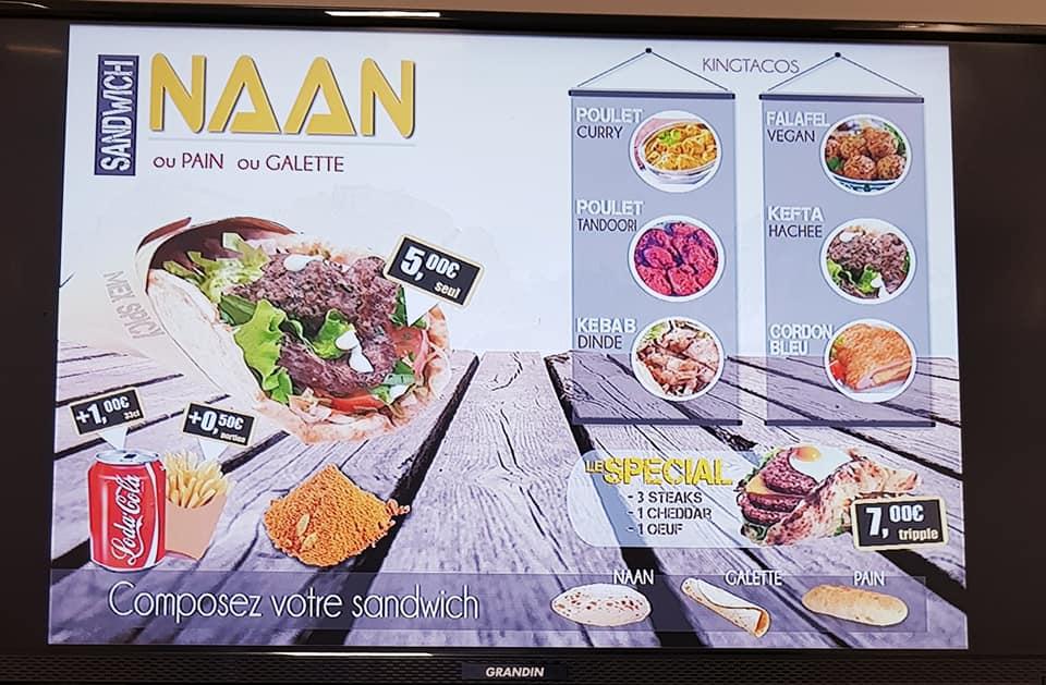 Menu at KING TACOS restaurant, Bordeaux