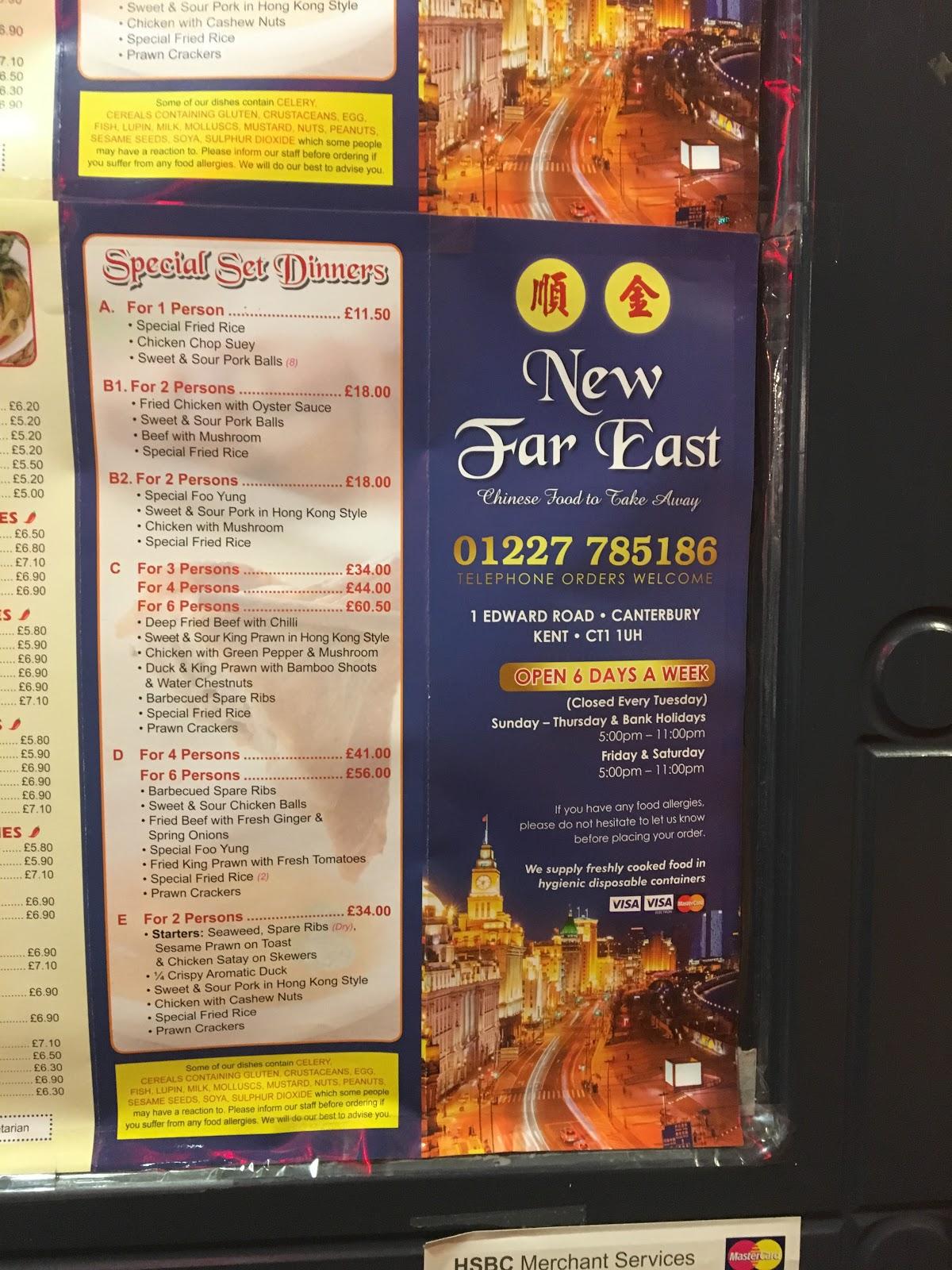 Menu At New Far East Chinese Fast Food Canterbury   Rc74 New Far East Chinese Takeaway Menu 2021 08 